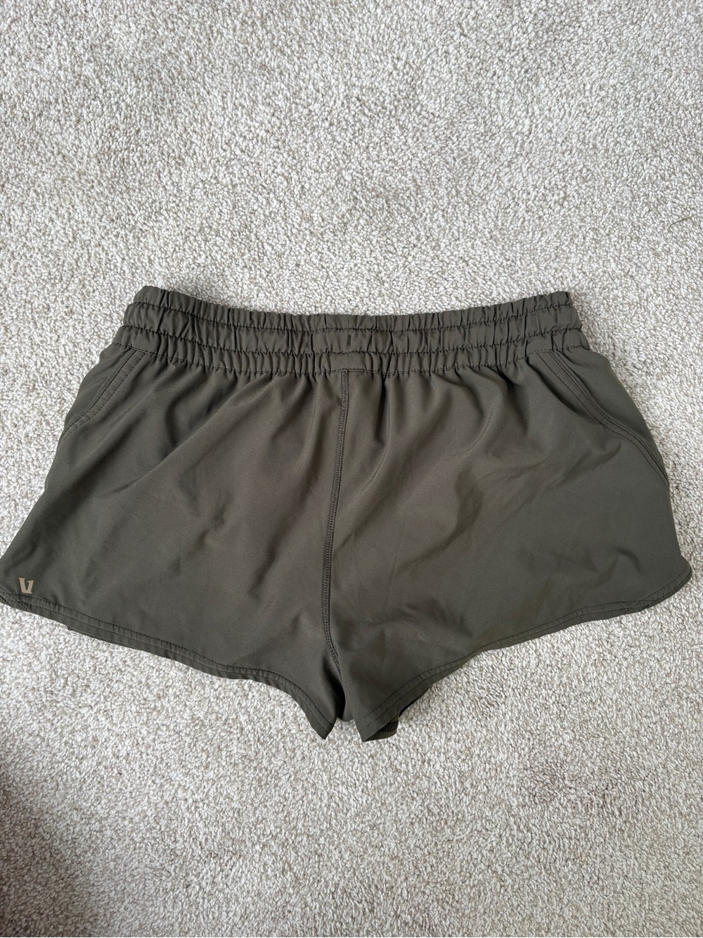 Vuori Olive Green Athletic Shorts - Picture 2 of 3
